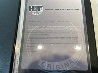 1985 HDT VK SS Commodore Build No.3100