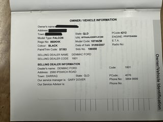 2007 FPV BF MK II Falcon GT R-Spec 40th Anniversary - Build No 46