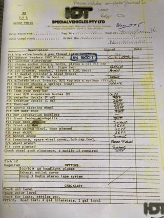 1982 VH SS Group 3 Brock Commodore #775