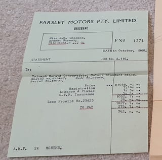 1960 Triumph Herald Convertible - One Owner