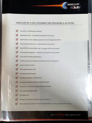 2006 HSV GTO Z Series Signature Coupe Build No.19