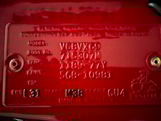 1980 VC HDT Brock Commodore Build No. 195