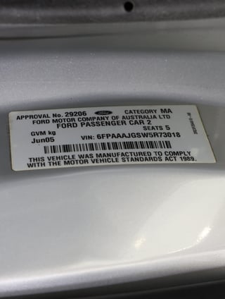 2005 FPV BA Series II Falcon GT