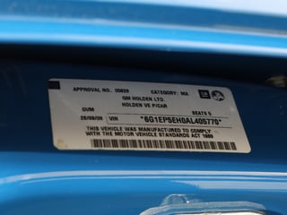 2009 HDT VE Commodore Group A SS Retro - Build No 050