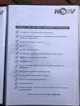 2004 HSV VZ Coupe 4 Build No. 059 - 8,161 km - Phantom Black