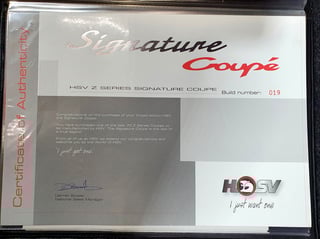 2006 HSV GTO Z Series Signature Coupe Build No.19