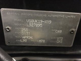 HSV-GTS R BUILD NUMBER 004 - 75