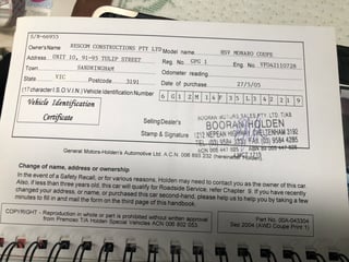 2004 HSV VZ Coupe 4 Build No. 059 - 8,161 km - Phantom Black