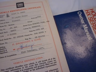 1977 HX Holden Sandman Panelvan