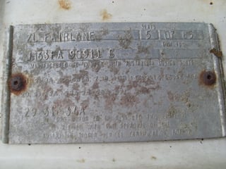 ZL Fairlane Factory Turbo 6