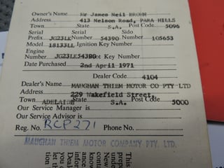 1971 XY GS Falcon 500