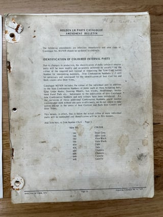 1974 Holden LH Torana L34 SLR 5000