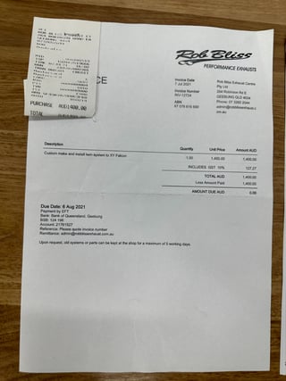 1971 Ford Falcon XY GT Replica - Vermilion Fire