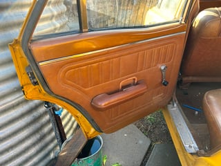 1971 Ford XY Falcon 500 GS 6cyl 250ci 2V - Toploader -Yellow Ochre 