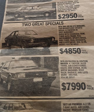 1974 HQ GTS Monaro 350 V8