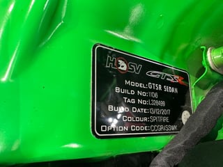 2017 HSV GTSR Build No 1106 - Spit Fire Green - Delivery kms …