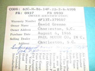 1966 Ford Futura Sports Coupe 289 V8