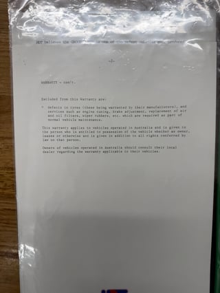 1987 HDT VL Brock Commodore Group 3 Signature Series - Build No 4175