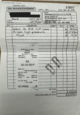 1980 HDT VC Brock Build No 367 - Tuxedo Black