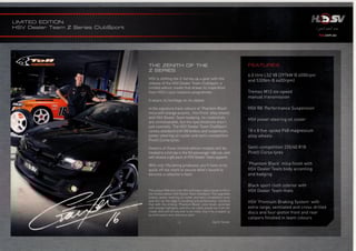 2006 HSV Clubsport Dealer Team Edition #1