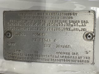 1977 Holden HX Monaro GTS 308 V8