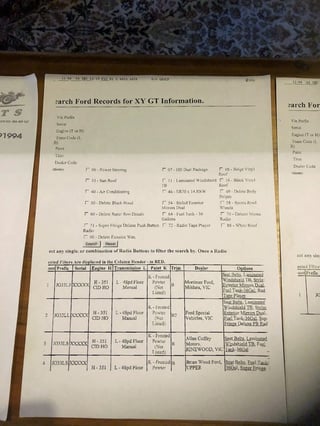 1971 XY Falcon GTHO Phase 3