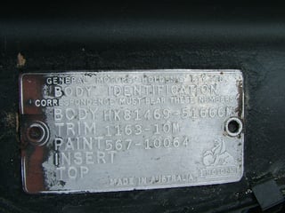 1968 HK Brougham 5 litre V8 Powerglide