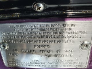 1974 LH Torana SL/R 5000 Replica