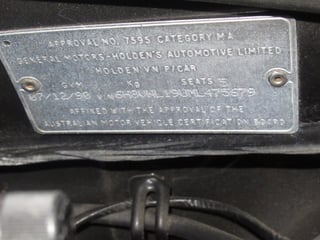 1990 HSV VN SS Group A Commodore #125 Leather Trim