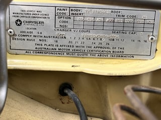 1973 Chrysler VJ Valiant Charger 770 E55 340ci V8 - Sandstone