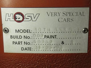 1989 VT Senator Signature 10th Anniversary