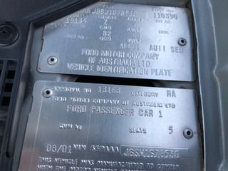 2001 Tickford AUII XR8 Falcon 220Kw