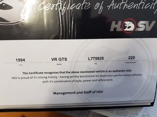 1994 HSV VR GTS 5.7L Stroker #220