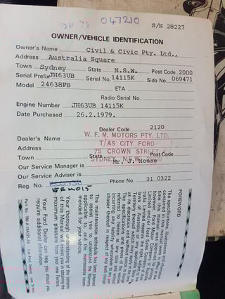 1978 ZH Ford Fairlane Marquis 4.9L V8