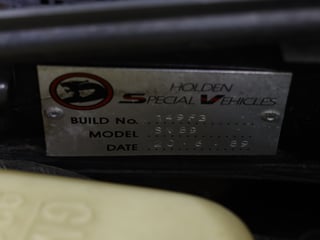 1989 HSV VN SV89 Build No 149 - Alpine White
