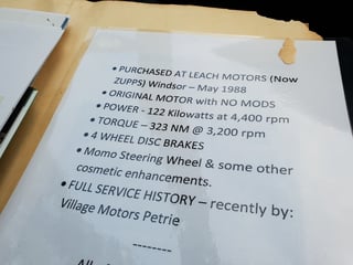 1987 VL Commodore Formula 5000 5.0L V8