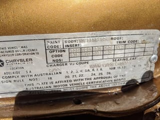 1973 VJ Valiant Charger K10 - Ex Maroubra NSW Police Car