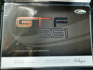 2014 Ford FPV Falcon GTF Build 83 / 500 - Manual