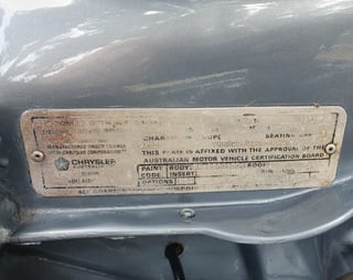 1972 VH Charger 770 265 Hemi