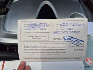 2001 Holden Monaro V2 CV8 - Quicksilver