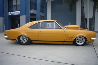 HK Monaro GTS drag car