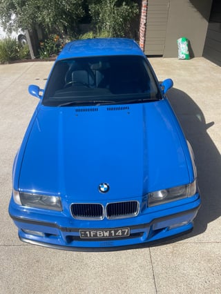 1996 BMW E36 M3 EVO Individual - Santorini Blue