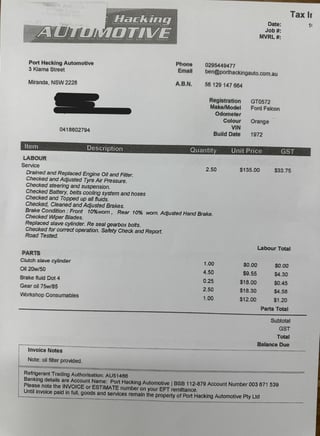 1972 Ford Falcon XA GT 4 speed - Red Pepper