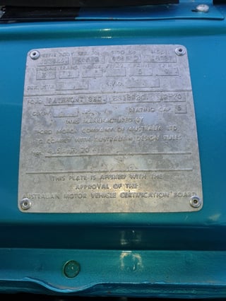 1970 XY GS Fairmont 351 K Code