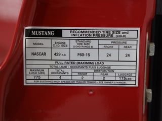 1969 Ford Mustang BOSS 429 - Candy Apple Red