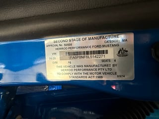 2020 Ford Mustang R-SPEC Build No.425 - Velocity Blue