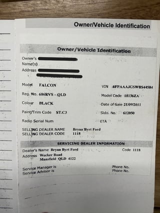 2011 FPV FG MKII GT Black Edition Build No 35/125 - Silhouette