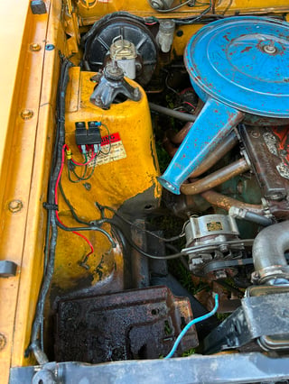 1971 Ford XY Falcon 500 GS 6cyl 250ci 2V - Toploader -Yellow Ochre 