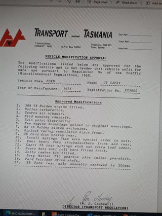 1970 Ford Capri GT 5000 V8