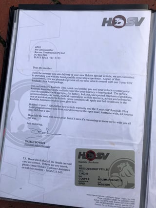 2004 HSV VZ Coupe 4 Build No. 059 - 8,161 km - Phantom Black